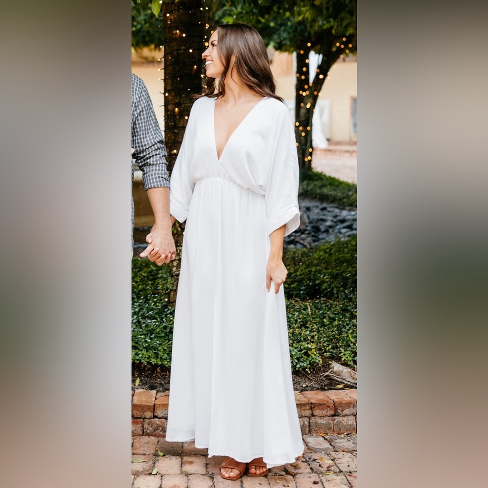 Petal & Pup White Maxi Dress